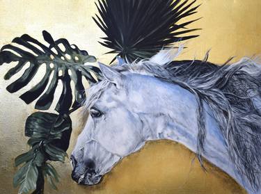 Original Horse Painting by Kasia Kaznocha