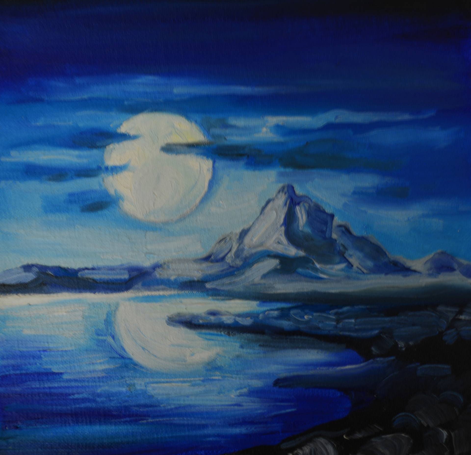 水彩画　「Polar Moon」 2975980-HSC00001-8.jpg