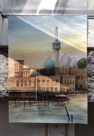 Print of Cities Paintings by Samir Saqallah