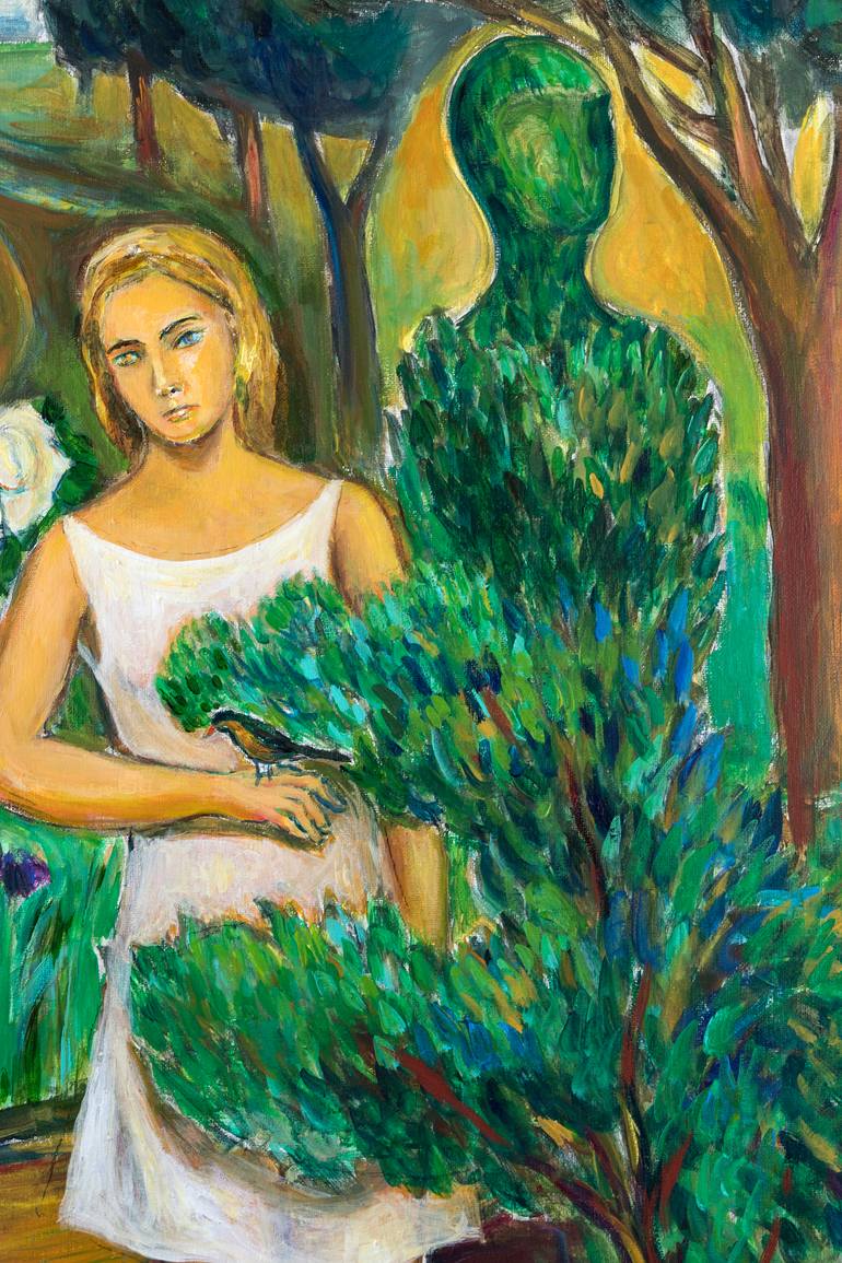 Original Expressionism Garden Painting by Yurihito Otsuki