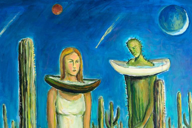 Original Surrealism Culture Painting by Yurihito Otsuki