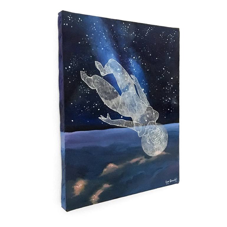 Original Figurative Outer Space Painting by Ciara Barsotti