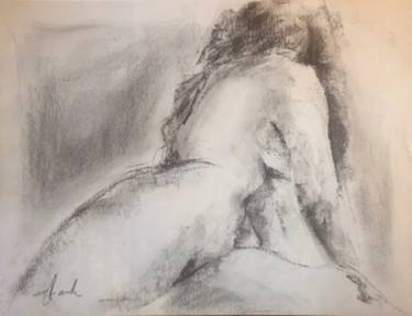 Original Figurative People Drawing by Hilda Stark