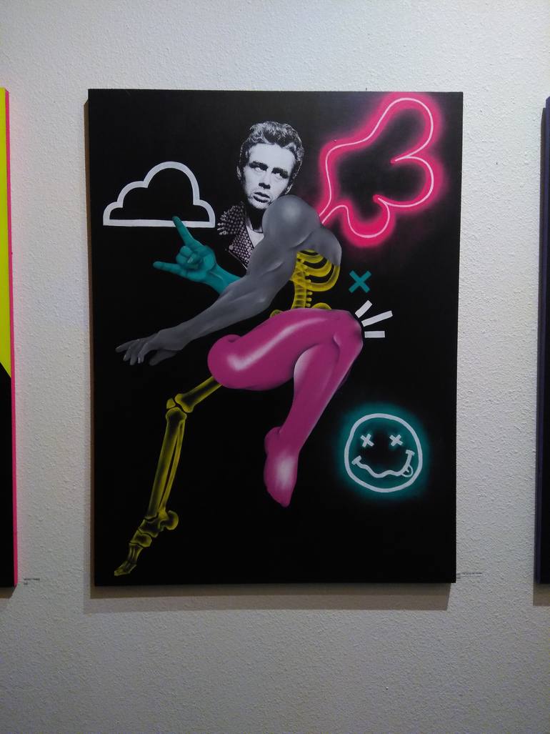 Original Figurative Pop Culture/Celebrity Painting by Dead Punk