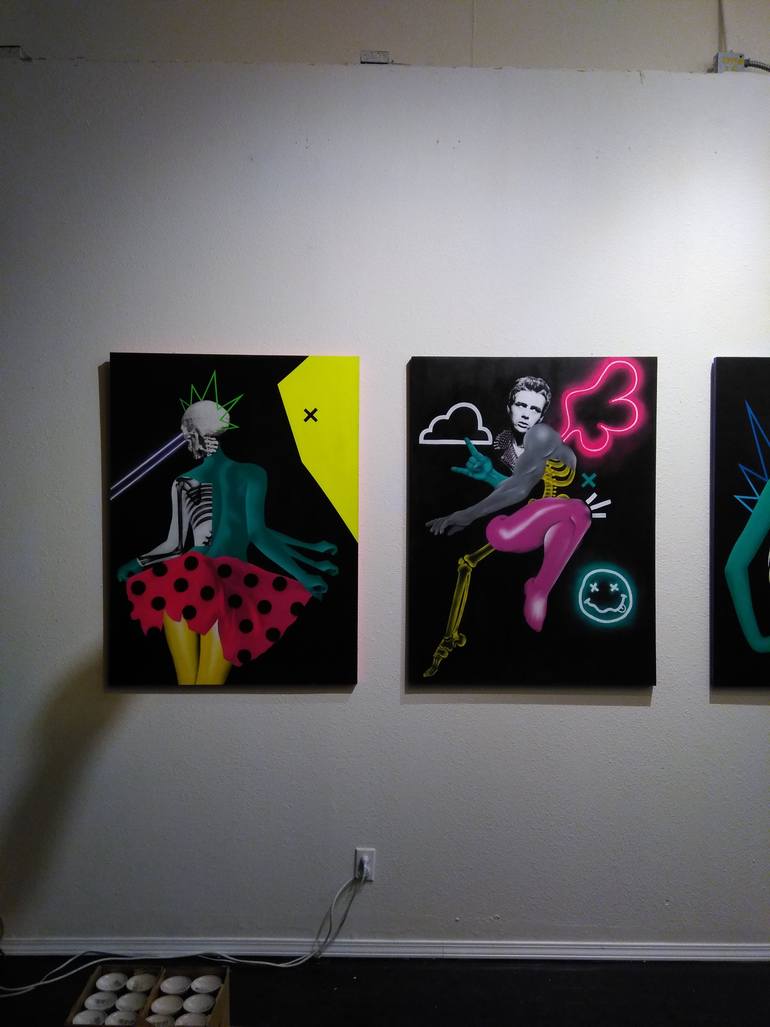 Original Figurative Pop Culture/Celebrity Painting by Dead Punk