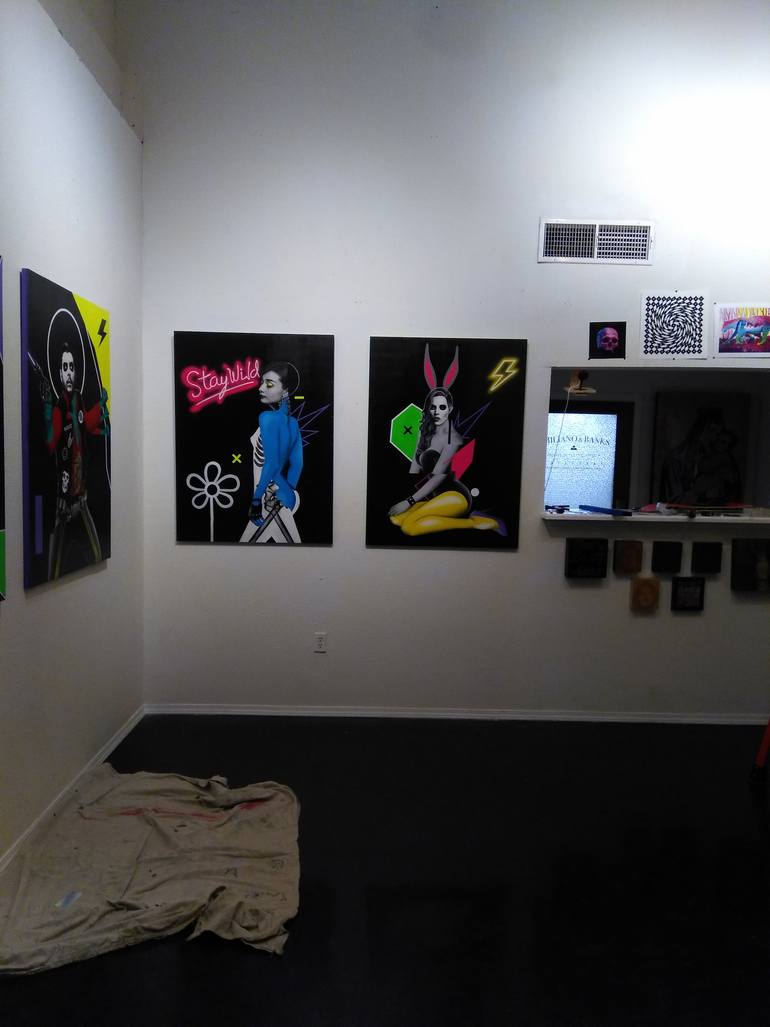 Original Dada Pop Culture/Celebrity Painting by Dead Punk