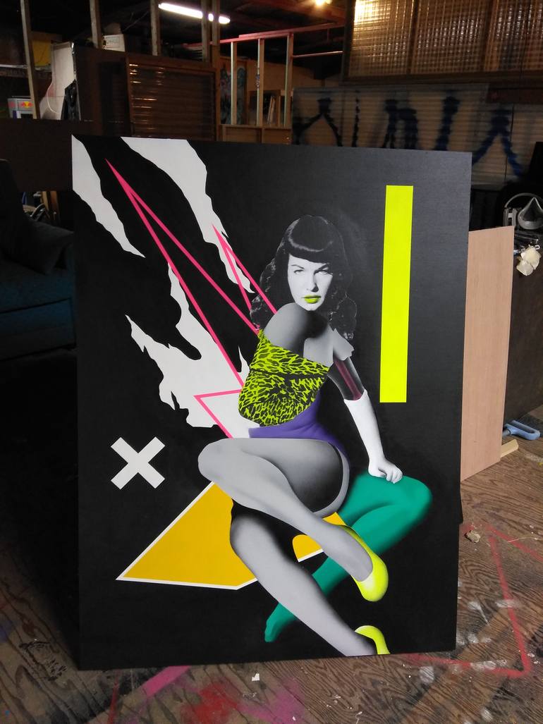 Original Dada Pop Culture/Celebrity Painting by Dead Punk
