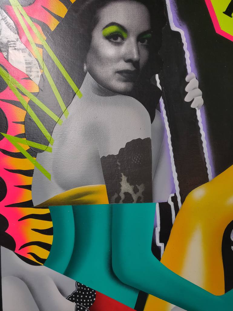Original Dada Pop Culture/Celebrity Painting by Dead Punk