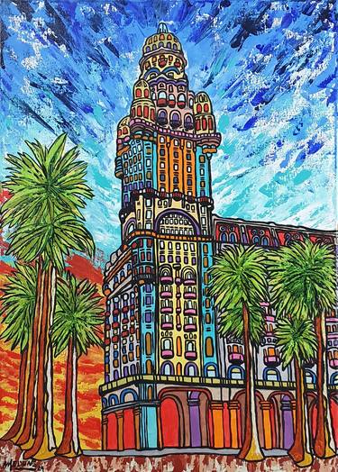 Original Contemporary Cities Painting by Alejandro Medone Lupiañez