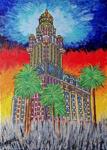 Original Contemporary Cities Painting by Alejandro Medone Lupiañez