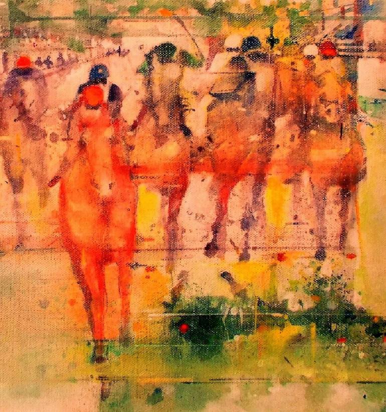 Original Figurative Horse Painting by Gerard Tunney