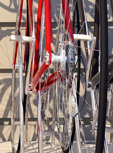 Print of Bicycle Paintings by JUAN AGUIRRE