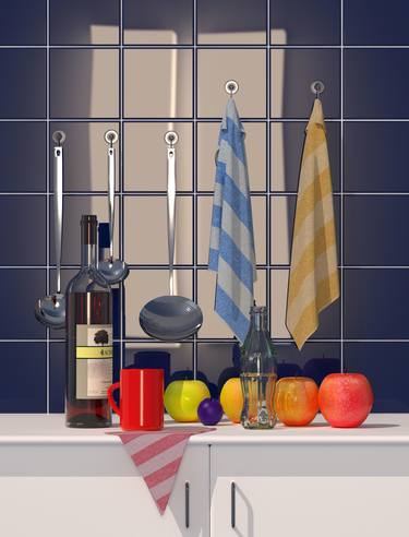 Print of Figurative Still Life Digital by JUAN AGUIRRE