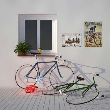 Print of Photorealism Bike Digital by JUAN AGUIRRE