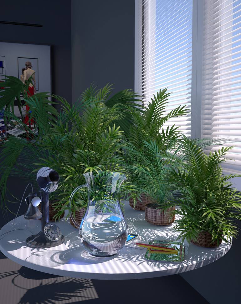 Print of Photorealism Garden Digital by Juan Aguirre