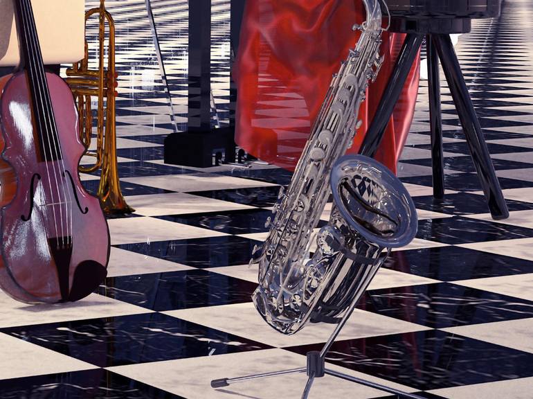 Original Photorealism Music Digital by JUAN AGUIRRE