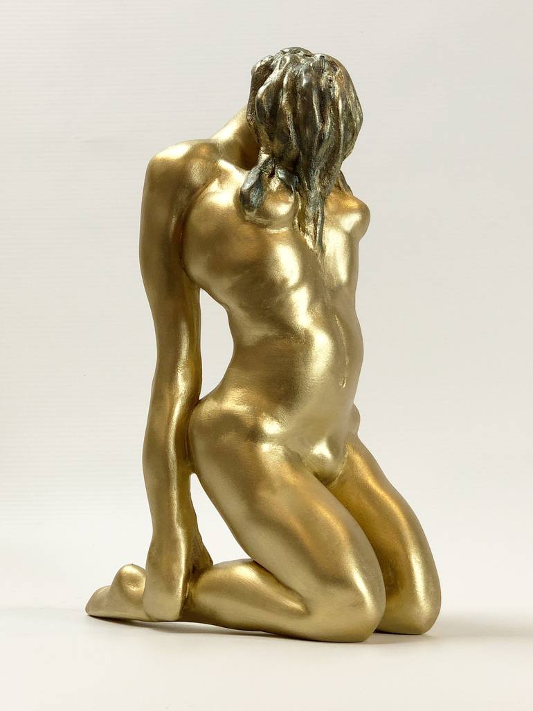 Original Abstract Expressionism Nude Sculpture by Thomas Welti