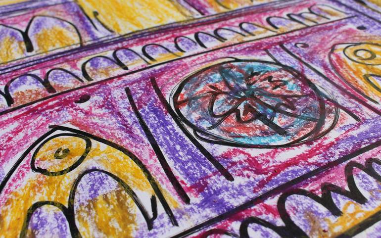 Original Expressionism Architecture Drawing by Aline Pascholati