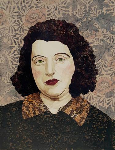 Original Portrait Collage by KAREN SIKIE