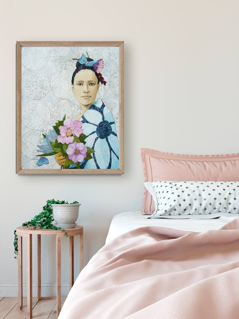 Original Figurative People Collage by Karen Sikie