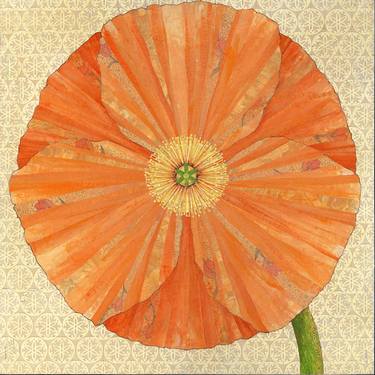 California Poppy by Karen Sikie Paper Mosaic Studio thumb