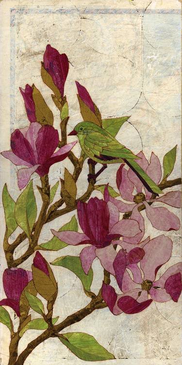 Original Fine Art Nature Collage by KAREN SIKIE