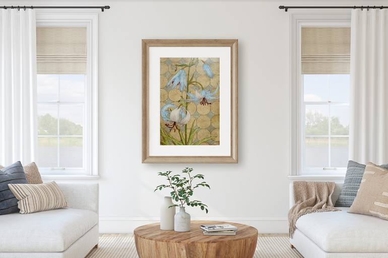 Original Fine Art Botanic Collage by Karen Sikie