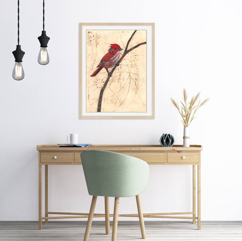 Original Art Deco Animal Collage by Karen Sikie