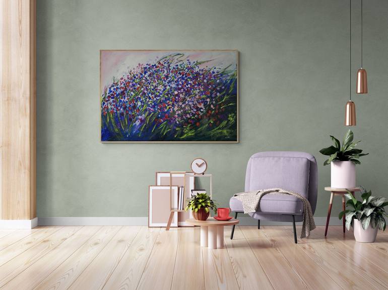 Original Abstract Expressionism Abstract Painting by Zoe Wu