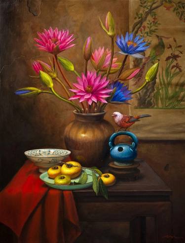 Print of Still Life Paintings by Tran NgocNam