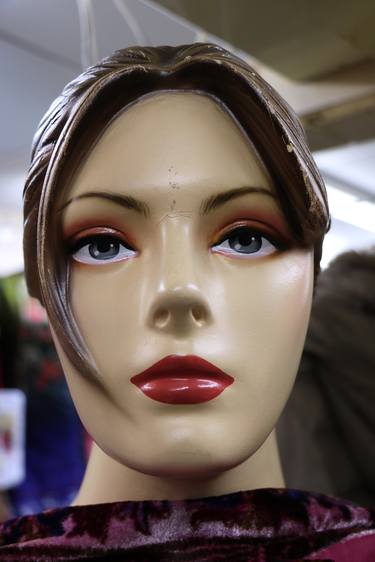 Vintage Mannequin Red Lips And Velvet thumb