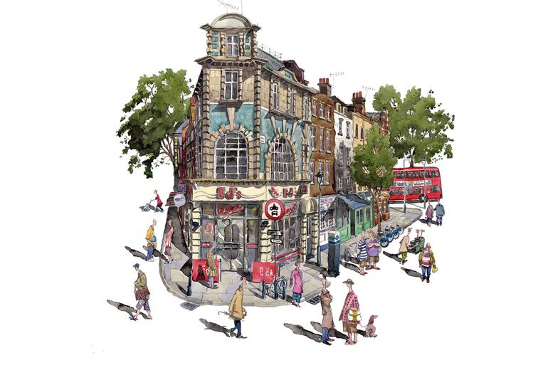 Old Compton Street Soho London Limited Edition 5 Of 50 Printmaking By Liam O Farrell Saatchi Art