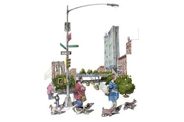 Dog walkers in New York City, USA - Limited Edition 5 of 50 thumb